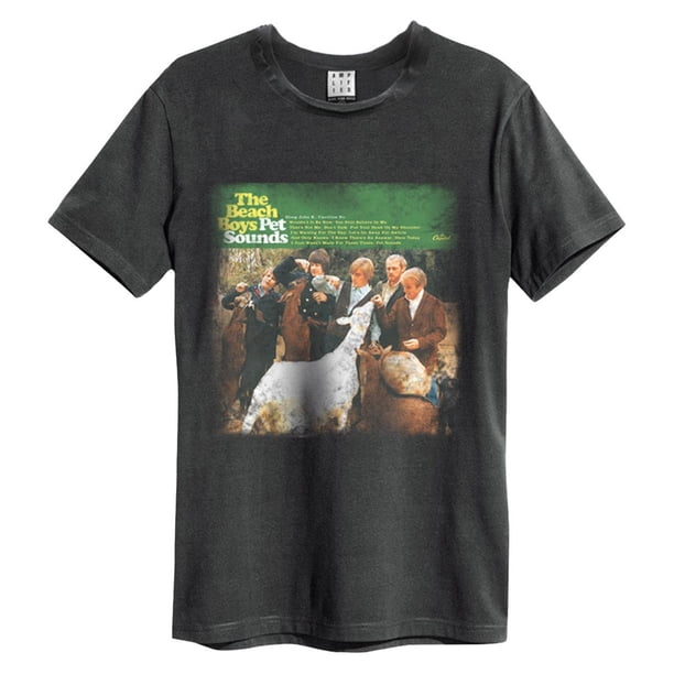 Amplified - Camiseta Pet Sounds The Beach Boys para Adultos Unisex (Carbón)