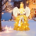thumbnail image 1 of Costway 5.2 FT Lighted Angel Artificial Christmas Tree with Warm White LED Lights, 1 of 10