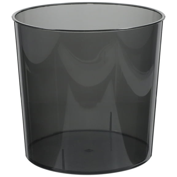 Phlegsive Small Open Top Grey Trash Can for Home Kitchen Office and Car