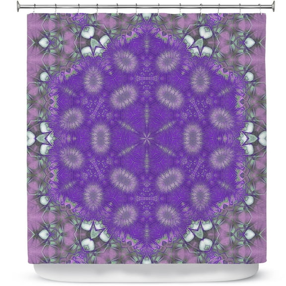 Shower Curtains 70" x 84" from DiaNoche Designs by Pam Amos - Star Struck 3 Purple