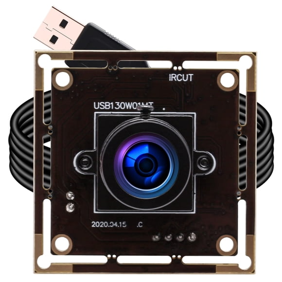 Módulo de cámara USB ELP de 1,3 megapíxeles con baja iluminación y lente de 3,6 mm. Minicámara UVC de 960p, USB 2.0 Lightburn, video integrado, placa de cámara web industrial para computadora, portáti