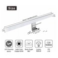 thumbnail image 2 of Lámparas de baño, IP44, resistentes al agua, fáciles de instalar, luces LED cromadas para tocador con cable de conexión de 30 cm, iluminación de pared de baño regulable de metal de alta calidad para, 2 of 5