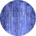 thumbnail image 1 of Ahgly Company Indoor Round Oriental Blue Industrial Area Rugs, 6' Round, 1 of 4