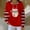 014Red, variant on Generic Women’s Christmas Hooded Sweatshirt Print Striped Long Sleeves Fall Winter Pullover Casual Loose Top with Pocket