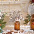 thumbnail image 5 of HomeKingdee Artificial Bouquets with Bead Drop Crystal Flower Acrylic Stem DIY Wreath Crafts Christmas Berry Stem Fake Picks Branches Vase Fillers, 5 of 6