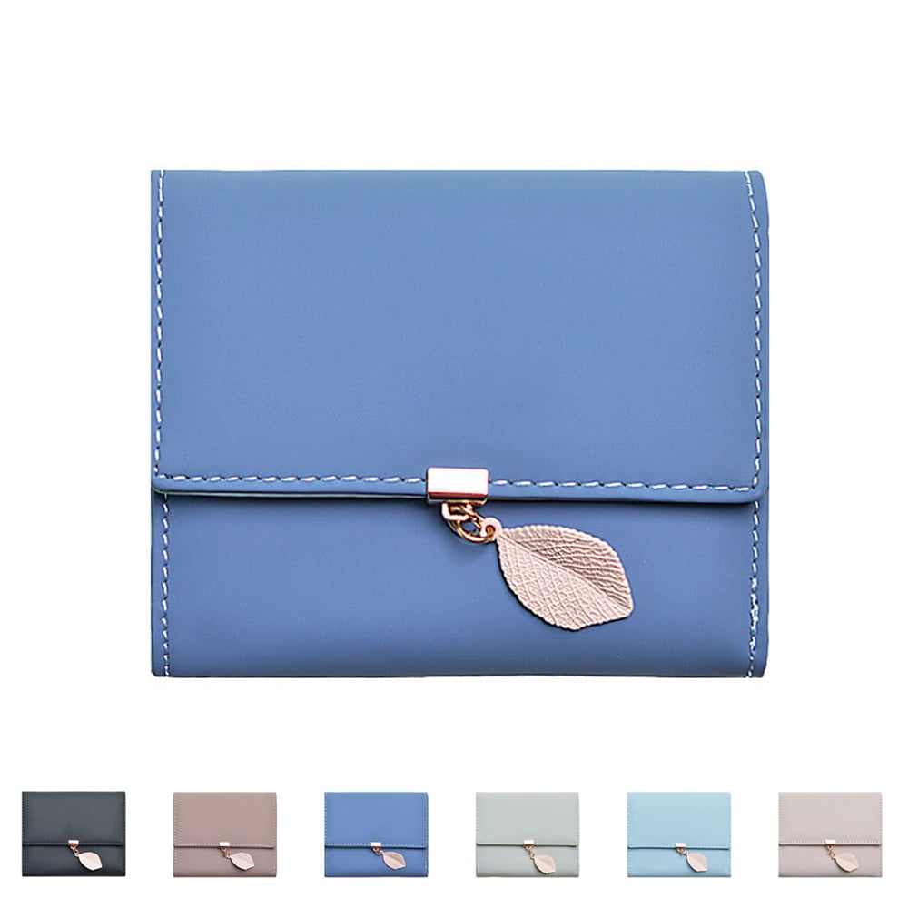Yuanbang Women's Wallet Cute Short Wallet Leather Small Purse Girls Money Bag Card Holder Ladies-Black, Adult Unisex, Size: 11.5*9.5*2.5CM