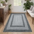 thumbnail image 1 of Printed Rugs with Braided Pattern on it, Washable Rug 4x6 Entryway Rug Non Slip Living Room Area Rug Soft Non Shedding Low Pile Stain Resistant Carpet for Kitchen Bedroom Nursery, 1 of 9
