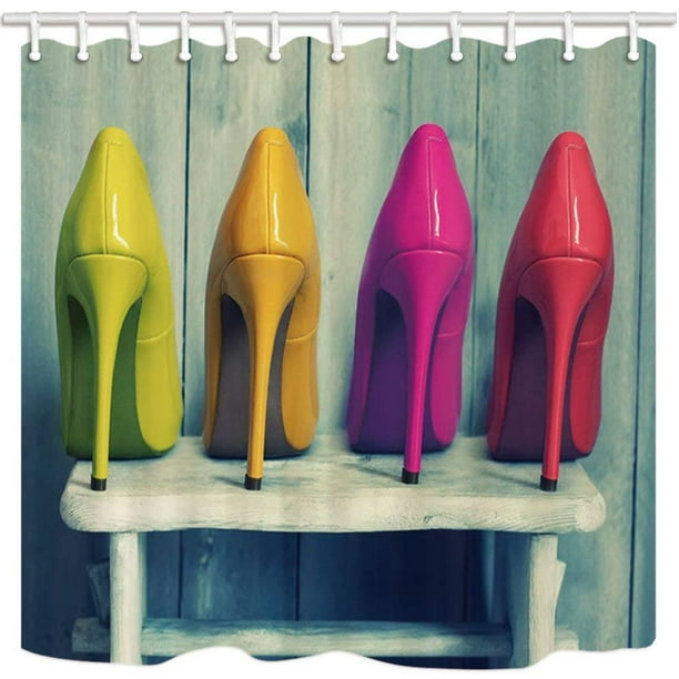 Bpbop Teen Girl Gorgeous Colours High Heeled Shoes Wooden Background Polyester Fabric Bathroom Shower Curtain 66x72 Inches Walmart Com Walmart Com Bpbop Teen Girl Gorgeous Colours High Heeled Shoes Wooden Background Polyester Fabric Bathroom Shower Curtain 66x72 Inches Walmart Com Walmart Com