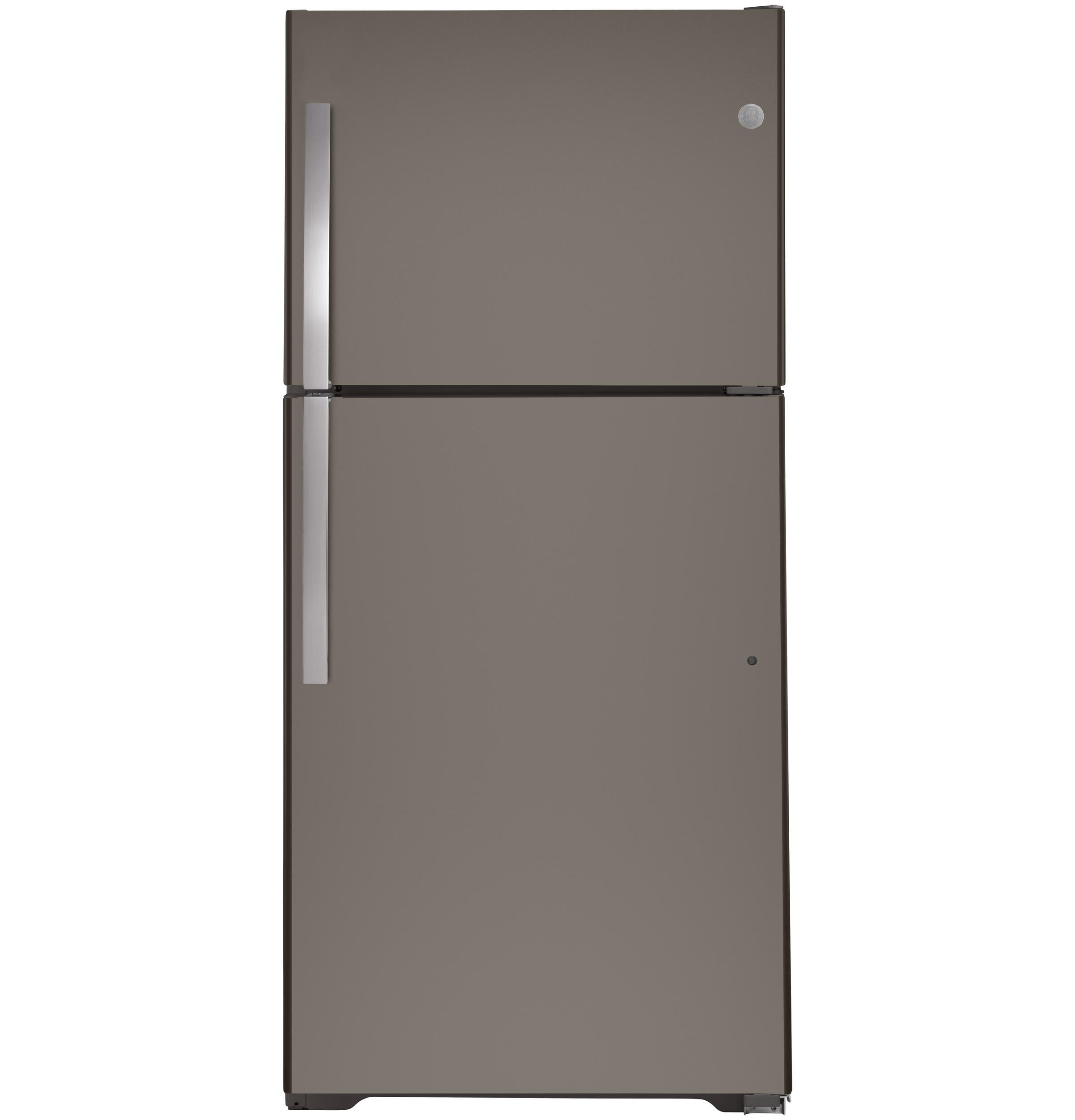 GE Appliances 19.2 Cu Ft Slate Top Freezer Refrigerator