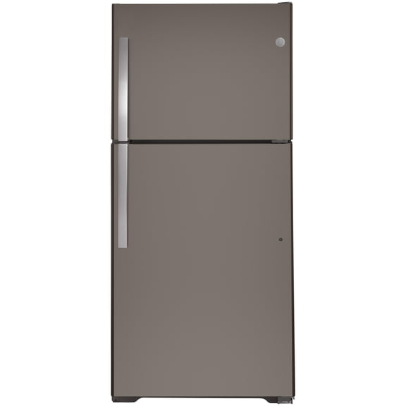 GE Appliances 19.2 Cu Ft Slate Top Freezer Refrigerator