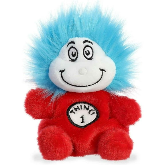 Aurora - Mini Red Dr. Seuss - Palm Pals 4.5" Thing One - Whimsical Stuffed Animal