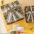thumbnail image 3 of Birthday Wrapping Paper Rolls, Gift Kraft Gift Wrapping Paper Design for Boys, Men, Women, Girls - 17 Inch X 33 Ft (Black, 46.8 Sq.Ft.Ttl), 3 of 7