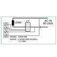 thumbnail image 4 of Digital Meter, Voltmeter, Watt KWh Time Panel Meter AC 80-260V 100A For Household Voltmeter Workshop, 4 of 8