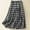 #6Black, variant on Byworldtasic Women's Cotton Linen Skirt Women's Casual Elastic Waist Plaid Skirt Gingham Swing Pleated Midi Long Skirt