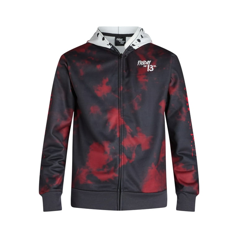 Friday the 13th Men s and Big Men s Graphic Zip Front Cosplay Hoodie with Hood Mask Sizes XS 3XL Walmart