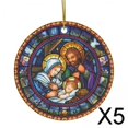 thumbnail image 1 of 5x Colgantes de Escena de Natividad, Adornos Navideños de Natividad, Centro de Mesa, Adornos Colgantes de de Navidad Acrílicos para Sala de Estar Y 5 piezas, 1 of 10