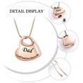 thumbnail image 3 of Heart Cremation Jewelry for Ash Holder Keepsake Urn Necklace Dad Memoiral Pendent for Ashes and Chain, 3 of 5