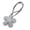 Grey, variant on Leather Flower Pendant, Cherry Blossom Keychain Cotton Filled Cute Floral Bag Charm Floral Hanging Pendant Bag Car Accessories