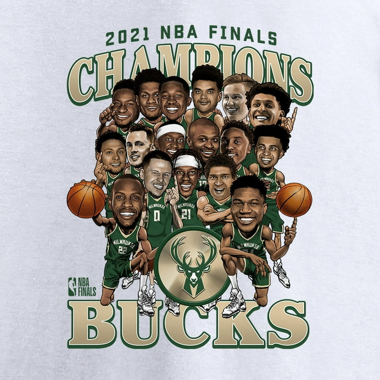 Men's Fanatics White Milwaukee Bucks 2021 NBA Finals Champions