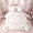 Bow 09, variant on Erosebridal Bow Ballet Shoes Bedding Comforter Set for Girls, Pink Flower Floral Full Bedding Set, Pink Reversible, 7pcs