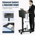 thumbnail image 3 of InstaHibit Support de Podium en Métal avec Roues Mobile pour Église, Salle de Classe, Bureau, 3 of 9