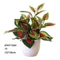thumbnail image 2 of tredstone Artificial Potted Plant Leaf Simulation Leaves Home Office Desktop Greenery Decoration, Plant Type 15, 2 of 7