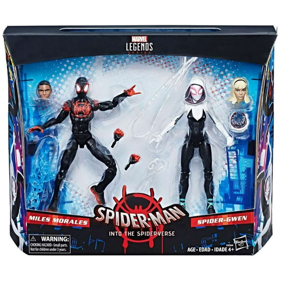 Marvel Spider-Man Into the SpiderVerse Miles Morales & Spider-Gwen Action Figure 2-Pack