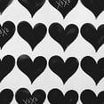 thumbnail image 2 of 20"x20" Simply Daisy Valentines XOXO Colored Hearts Poly Indoor/Outdoor Pillow, Black-White Qty 1, 2 of 5