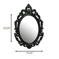 thumbnail image 3 of HomeRoots Furniture 321339 Black Baroque Mirror, 3 of 3