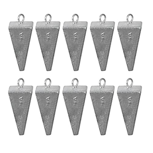 Pyramid Sinkers Fishing Weights Kit Bullet Fishing Weights Sinkers for