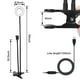 thumbnail image 5 of Lámpara de anillo LED Selfie Live con soporte para teléfono inteligente Tipo de clip Soporte para teléfono con luz de mesa regulable (Negro), 5 of 5