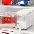 thumbnail image 4 of Yannianjz Distributeur de Boissons pour Réfrigérateur, Pot de Bouilloire Froide Étanche Sans BPA, Contenant de Rangement pour Boissons 4 L avec Robinet et Couvercle pour Jus, Thé Glacé, Réfrigérateur, 4 of 7