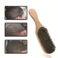 thumbnail image 3 of FACEGA Hair Brush Natural Easy-To-Clean Wave Brush Elegant Portable Wooden Hair Brush,Black, 3 of 7