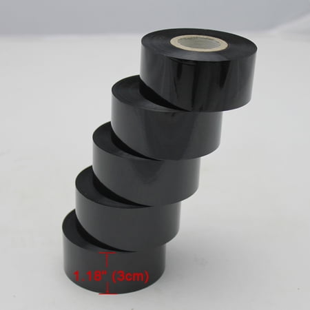 Techtongda 5 Rolls Hot Stamp Coding Printer Black Date Code Thermal Ribbon price history on PriceWatchPro