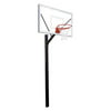 First Team Sport Select Steel-Acrylic In Ground Fixed Height Basketball System44; Columbia Blue