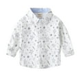 thumbnail image 1 of Chemise Décontractée à Manches Longues pour Garçons, Haut Graphique à Imprimé Intégral pour Grands Enfants, 1 of 9