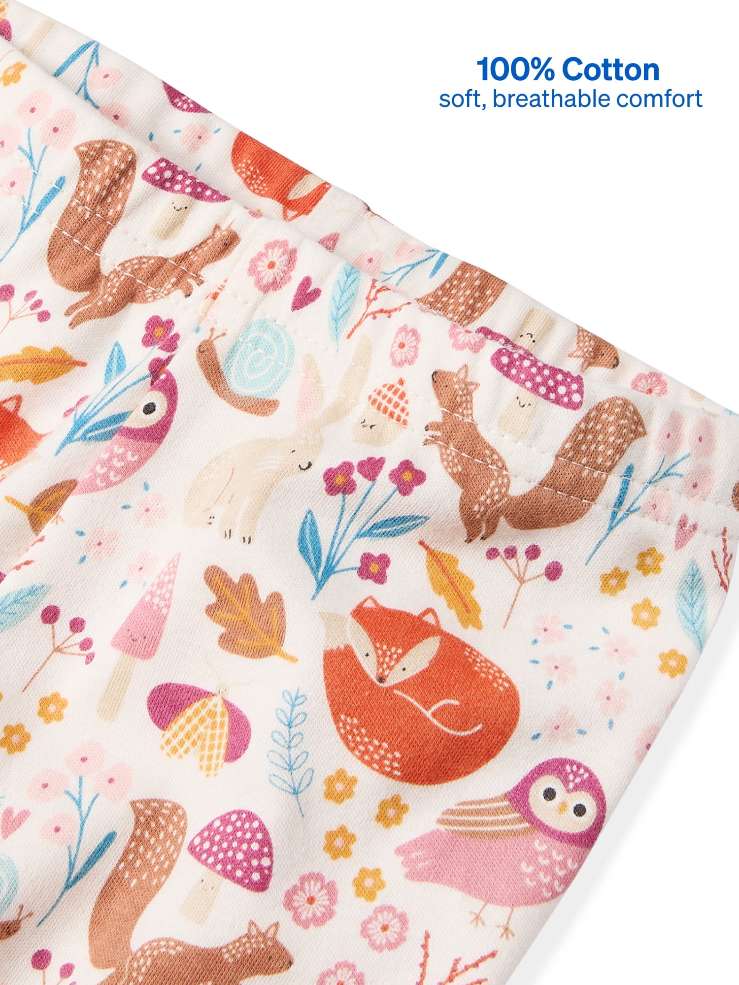 Garanimals Newborn & Baby Girl 100% Cotton Jogger Pants, Sizes 0–24M, Single or 4-Pack