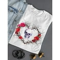 thumbnail image 3 of Thorn Wreath & Skul T-Shirt Women -Image by Shutterstock, Female x-Large, 3 of 4