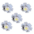 thumbnail image 4 of Herwey 25Pcs 0.5W 5V High Power LED Lamp Bead Light Source Chip With Aluminum Plate, 4 of 8