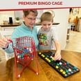 thumbnail image 5 of Mr. Chips 11 Inch Tall Professional Bingo Set with Steel Cage, Everlasting Balls, Master Board - Lucky Red, 5 of 9