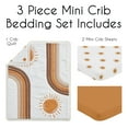 thumbnail image 4 of Sweet Jojo Designs Boho Sun Orange Beige and Tan 3 Piece Mini Crib Bedding Set, 4 of 6