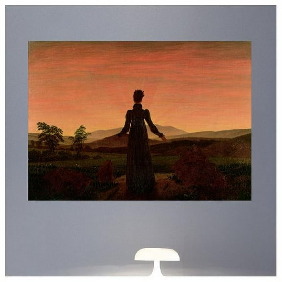 Wallhogs Friedrich Woman at Dawn (19th) Wall Mural