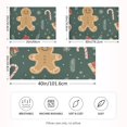 thumbnail image 2 of Yayeee Pillowcase Standard Size Set of 2 Satin Wrinkle Resistant Pillow Case, Brown Christmas Gingerbread, 2 of 7