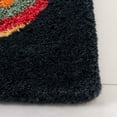 thumbnail image 3 of SAFAVIEH Soho Kendall Geometric Wool Area Rug, Black/Multi, 8' x 8' Square, 3 of 10
