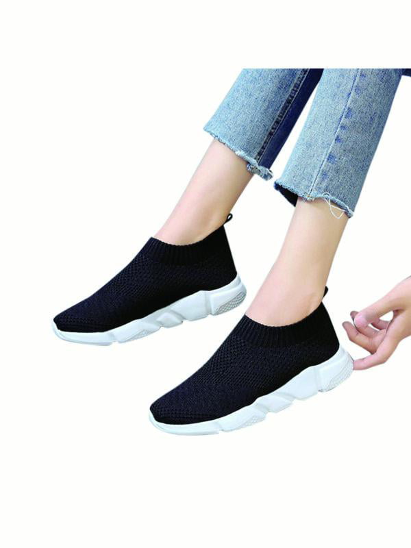 ladies knitted trainers