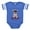 Royal Blue, variant on CafePress - Sleepy Chihuahua - Cute Infant Baby Football Bodysuit