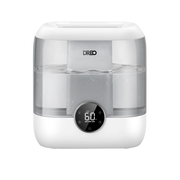 Dreo - Humidificadores de 6 litros para recámara, humidificador ultrasónico silencioso de gran tamaño con difusor, tiempo de funcionamiento de 60 horas para el hogar, guardería, planta, gris