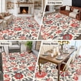 thumbnail image 6 of Area Rug 60×96in, Vintage Blossom Floral Vine Floor Carpet Living Room Rug, Country Wildflower Leaves Non-Slip Welcome Mat Indoor Rugs for Bedroom Dining Room, 6 of 9