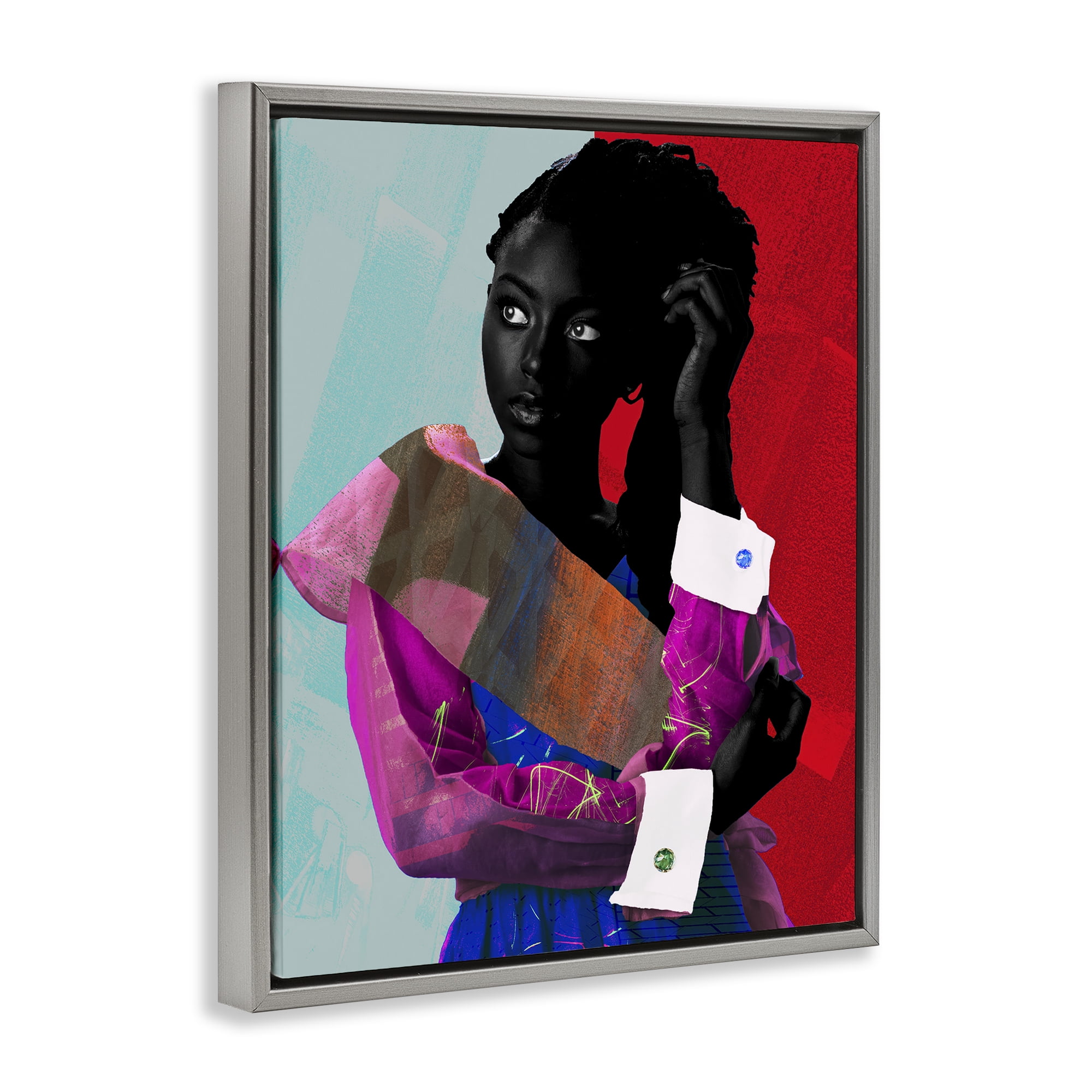 Stupell Industries New York Fashion Style Gray Framed Floater Canvas Wall Art, design by NUMA Art