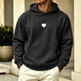 thumbnail image 2 of Turilly Hoodies Men Mid Weight Fleece Hoodie With Front Pocket Soft Casual Pullover Top, 2 of 6